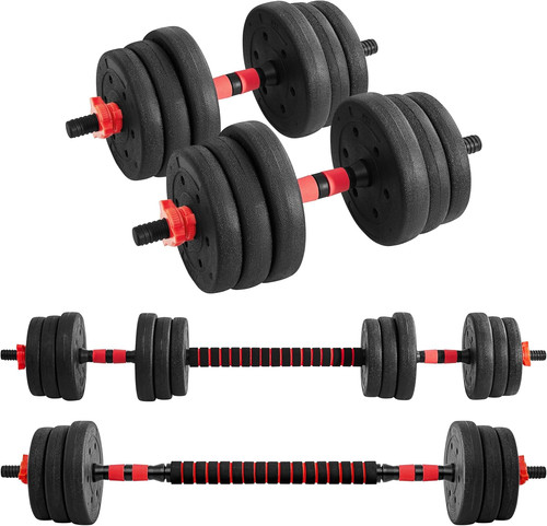 Dumbbells set 20kg adjustable - dumbbells,