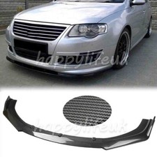 For VW Passat B6 B7 Carbon Fiber Front Bumper Spoiler Lip Splitter Body Kit