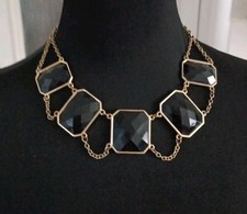 Gold Tone Statement Bib
