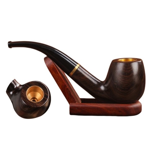 Handmade ebony wood tobacco - handmade,