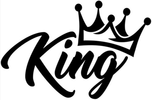 King crown car window - car, decal