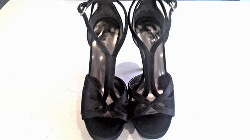 Nine west black satin - nine, satin/suede