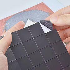 Self Adhesive Magnetic Squares - Black - Craft Magnets for Decorating Fridge Art