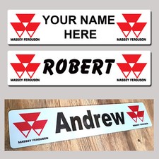 Massey Ferguson Tractor Combine Truck Trucker Show Plate Custom Made - MTP Name 