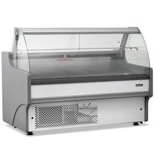NEW BLIZZARD CURVED GLASS SERVE OVER DELI CAFE COUNTER 1.5M WIDE RRP £2505