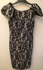 Topshop SZ 8 Lace Dress Nude
