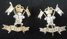 9th/12th Royal Lancers Collar Badges JR GAUNT 