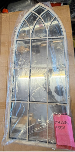 Rustic arched window - rustic, mirrors