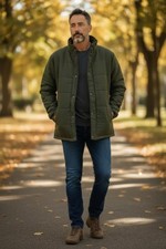Mens Moleskin Quilted Jacket