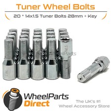 Wheel Bolts (20) Tuner Chrome