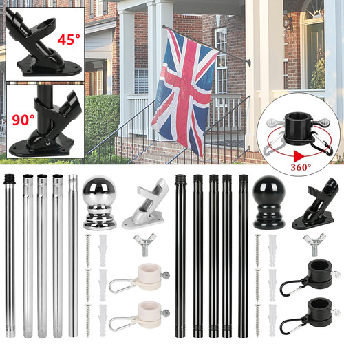 Wall mounted 6ft flag - wall-mounted,