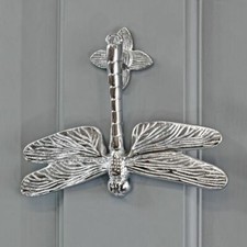 Dragonfly Door Knocker - Bright Chrome