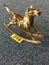 Vintage brass rocking horse figure.item 316