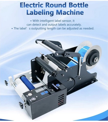 Electric round bottle label - bottle,