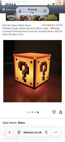 Official super mario bros - official, lamp