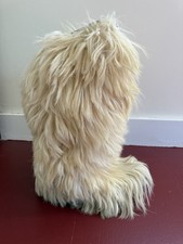 Vintage Yeti Boots GOAT FUR Roluc Ideal Lackner made in ITALY 39/40 women's 8-9