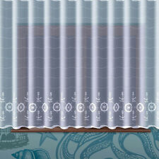 White Net Curtain Nautical