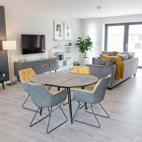 Thornton grey extending dining - thornton,