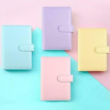 A5 A6 Classic Loose Leaf Ring Binder Notebook Planner Diary Cover PU Leather