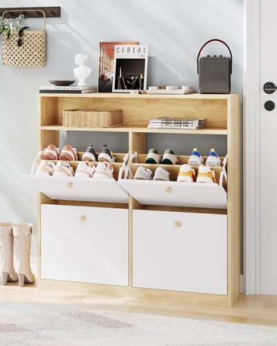 Shoe storage cabinet with - storage, 4