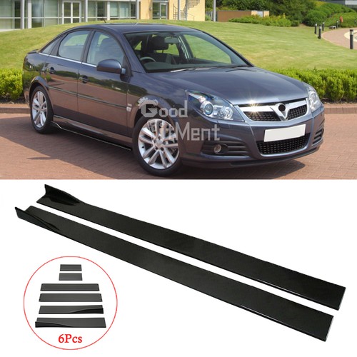 Glossy black side skirts - glossy,