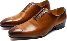 Handmade Brown Oxford Lace Up