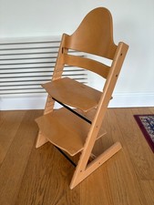 Stokke Tripp Trapp Chair.  Beech wood, natural colour, good condition