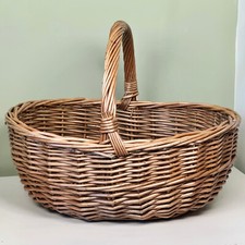 Wicker shopping basket handle - wicker,