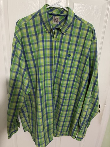 Cinch mens large green blue - large,