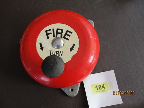Red fire station bell hand - fire,