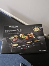 BNIB Silver Crest Electric Raclette Grill ~ 1200W