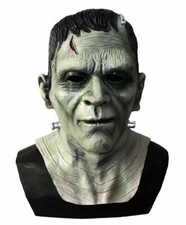 Deluxe Frankenstein Monster Mask Latex Boris Karloff Halloween Horror Fancy Mask