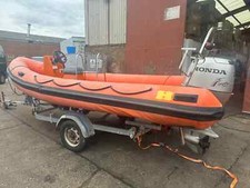 5.5M Humber DIVE Rib Boat Jockey Console, Bottle Rack & Trailer (No Outboard)