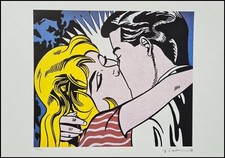 Roy Lichtenstein * Kiss II * 50 x 35 cm * signed lithograph * limited # 62/150