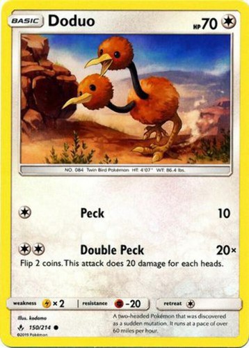 Doduo 150 214 common - doduo, 150/214