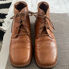 Vintage Ladies Pikolinos Lace Up Tan Brown Leather Ankle Boots Size 37