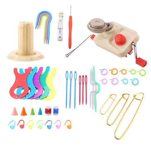 Knitting wool winder kit with - kit,