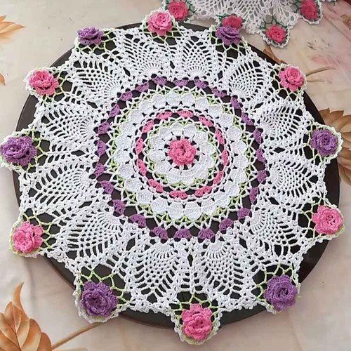20in vintage hand crochet - 20in,