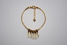 'SISSY' Gold Cuckold Anklet