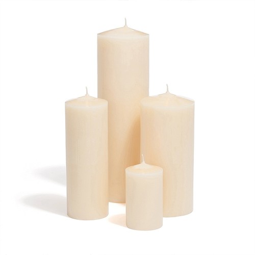 Ivory church pillar - pillar, candles