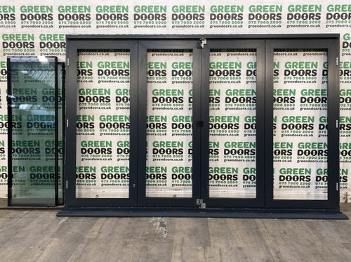 Anthracite grey wide bifolds - grey,