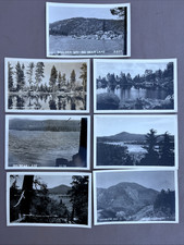 Lot of 6 RPPC California Big Bear Lake/Lake Arrowhead Mnt./Cedar Lake Postcards.