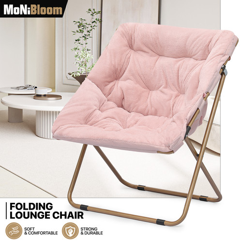 Pink foldable soft faux - pink,