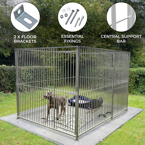 Steel dog run panels - steel,