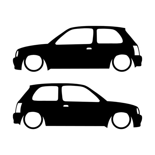 Set car decal stickers - set,