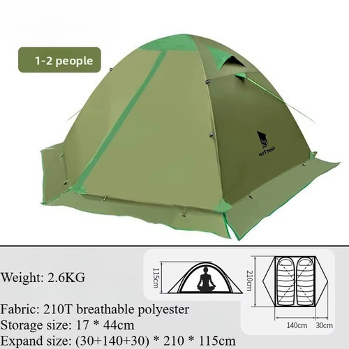 Camping tent with - tent, snow