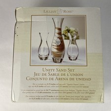 Lillian Rose Unity Sand Set Glass 3 Piece Vase