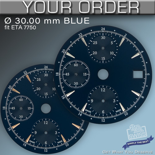 Dial fit movement - dial, valjoux