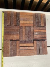 Reclaimed Teak Parquet Flooring 45-Piece Set 114.5mm x 22.5mm
