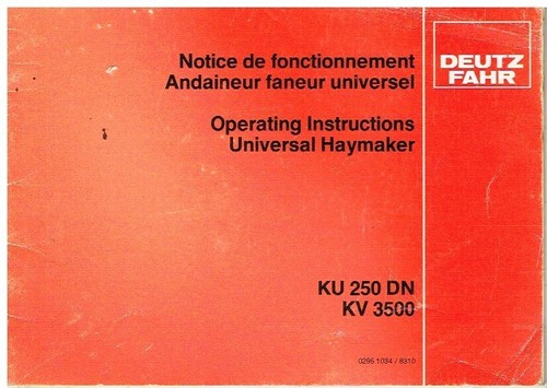 Deutz fahr ku250dn - fahr, kv3500